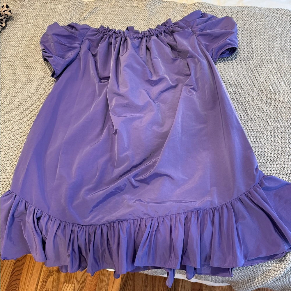 Hyacinth House XXL Purple Dress, Puff Sleeves